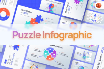 Puzzle Infographic PowerPoint Template